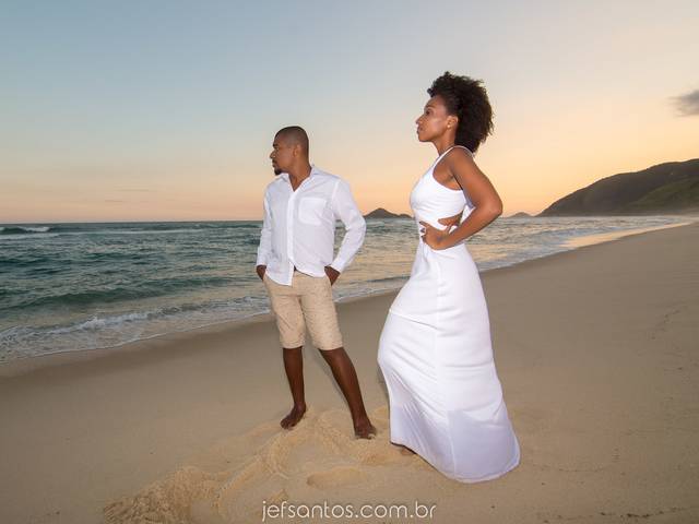 Ensaio de Casal de Prewedding no Recreio - Kelly e Cassiano