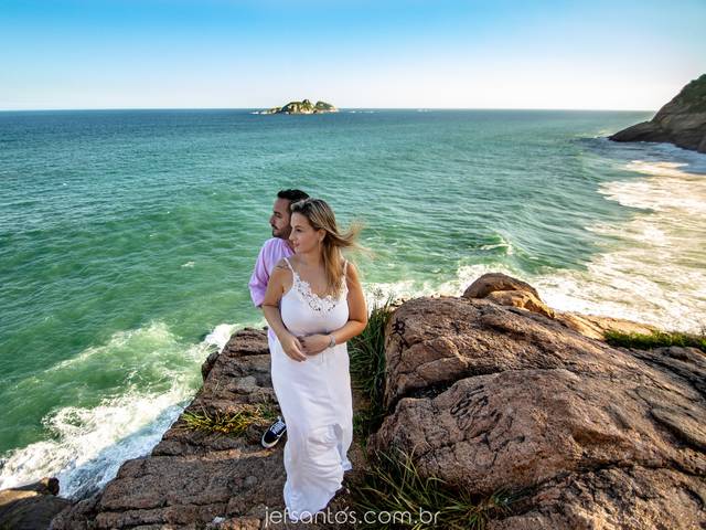 Ensaio de Casal de Prewedding na Joatinga - Priscila e Bruno