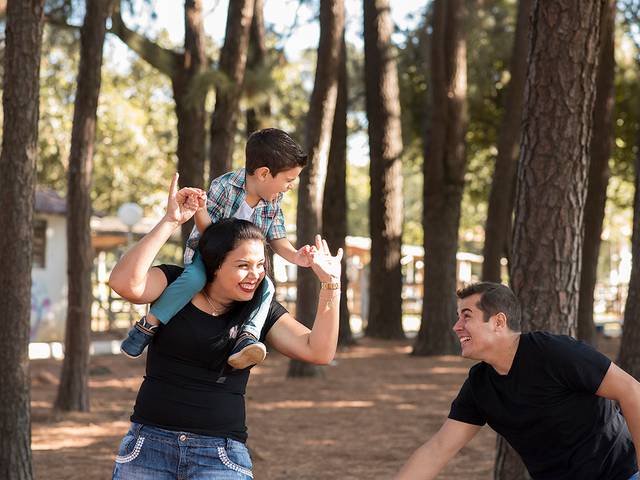 Fotografia de Família de Tati, Maicon e Kevin