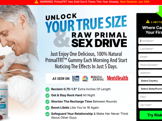 Health of https://www.facebook.com/PrimalTRTMEGummy