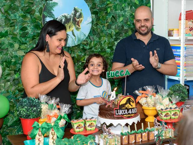 Festa Infantil de Festa na escola: Lucca fez 4