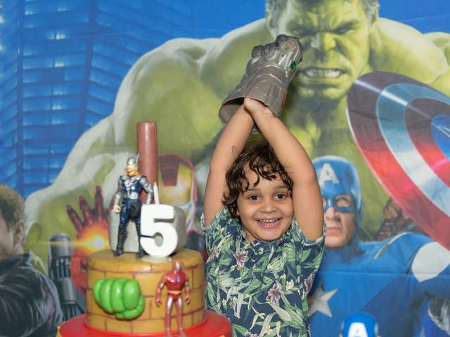 Festa Infantil de Lucca e os Vingadores