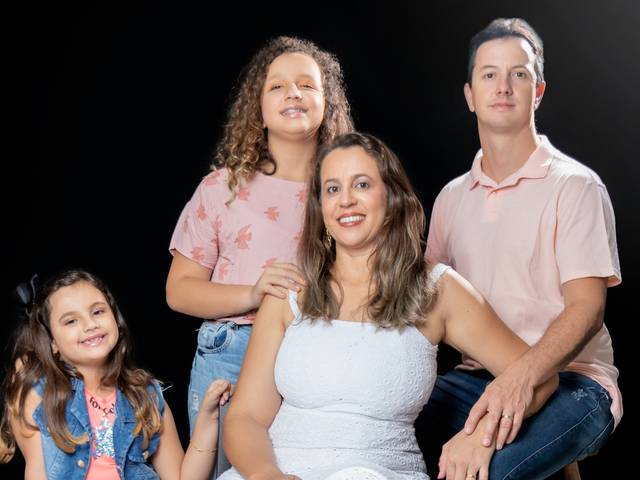 Ensaio Familia de Clara, Sofia, Enaie, Mario