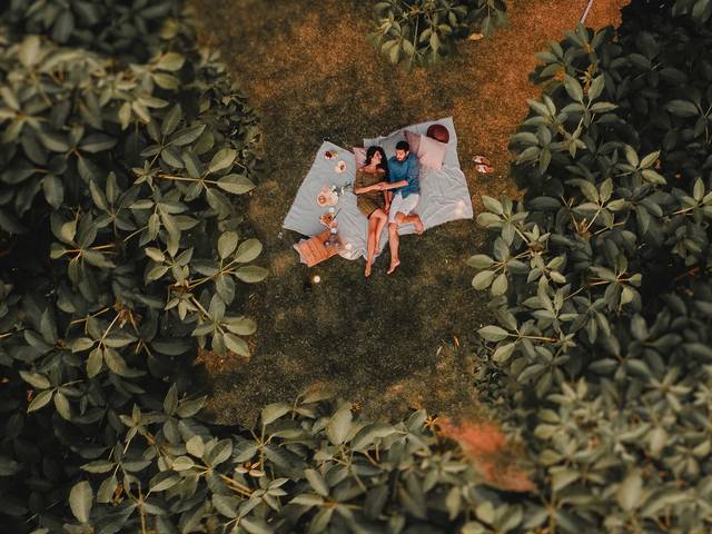 Pré Wedding de PicNic Ao Por do Sol