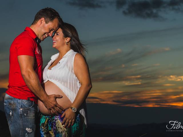 Gestante de Ensaio Gestante Priscila, Givan e Lívia