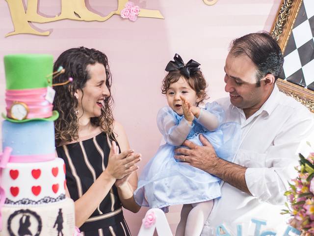 Infantil de Aniversário 1 ano Alice