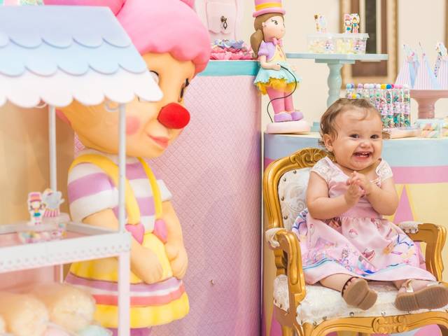 Infantil de Aniversário Helena 1 ano