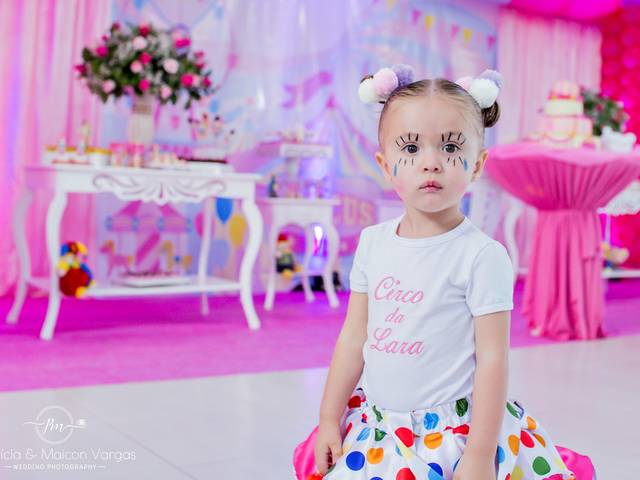 ANIVERSÁRIO INFANTIL de 2 Anos Lara Valentina