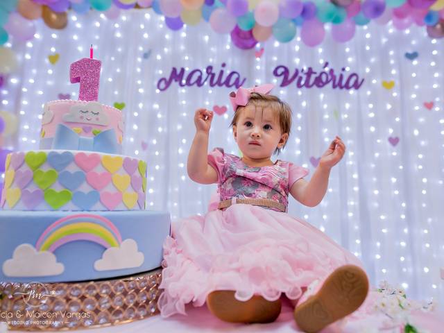 ANIVERSÁRIO INFANTIL de Maria Vitória 1 Ano