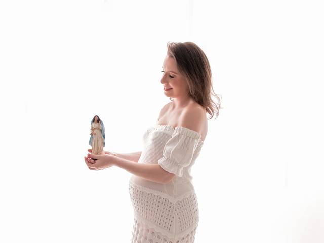 GESTANTE de A doce espera pela Elisa