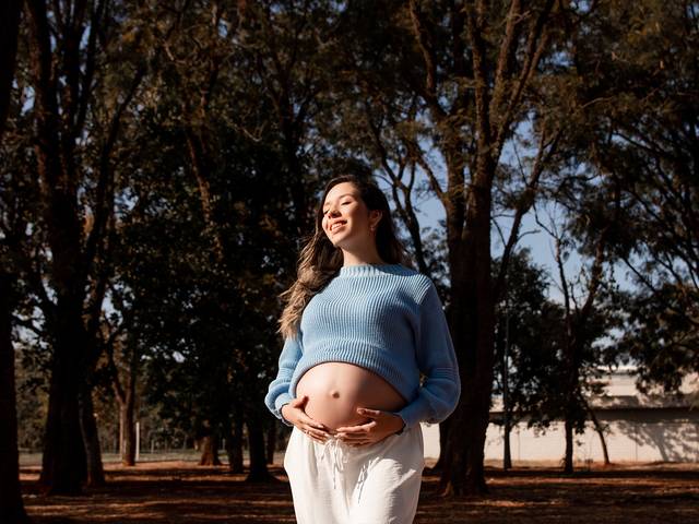 GESTANTE de A doce espera pelo Dom