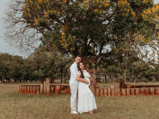 GESTANTE de A doce espera pelo Samuel