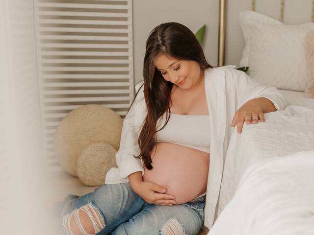 GESTANTE de A doce espera pela Olívia