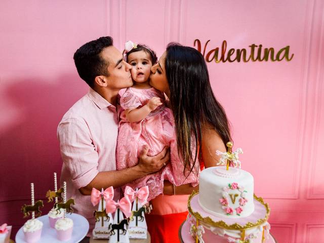 Aniversários de Valentina - 1 Aninho