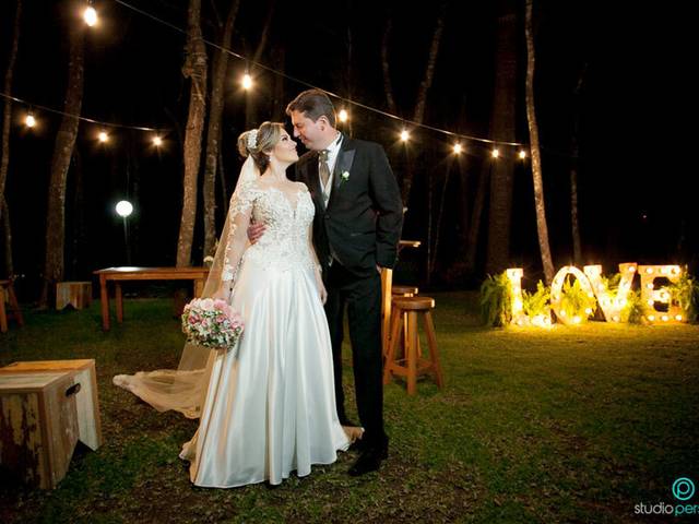 Casamento de Camila e Rafael - Casamento na chácara Krzak