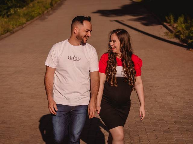 Gestante de Ensaio Gestacional | Angélica e John