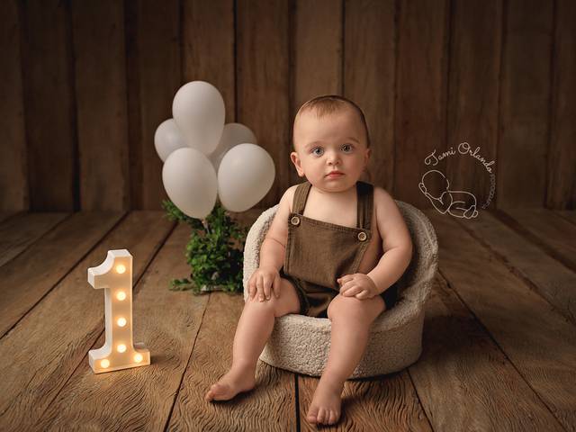 Infantil em Estúdio de 1 aninho do Matheus