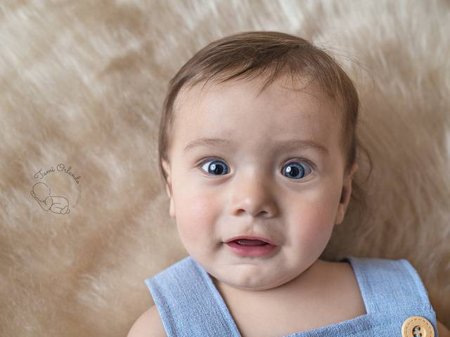 Infantil em Estúdio de 6 meses do Miguel