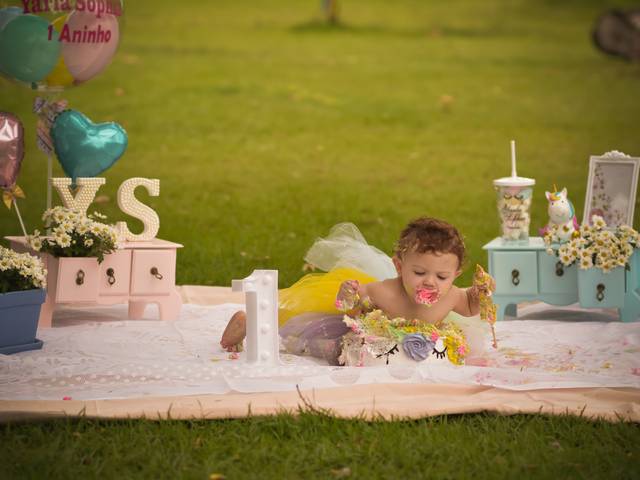 Ensaio Infantil de Smash The Cake da Yarla Sophia