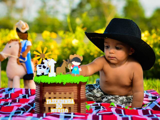 Ensaio Infantil de Smash The Cake do Murilo