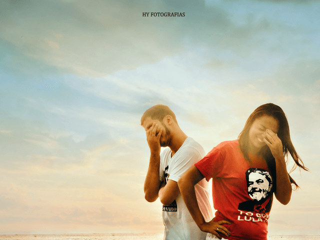 Pré casamento de Ana + Emanuel tema BolsonaroXLula