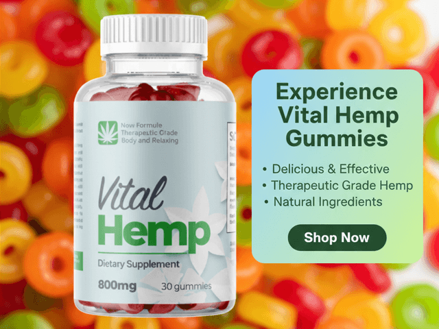 Health of Vital Hemp Gummies pain relief review explaining ingredients