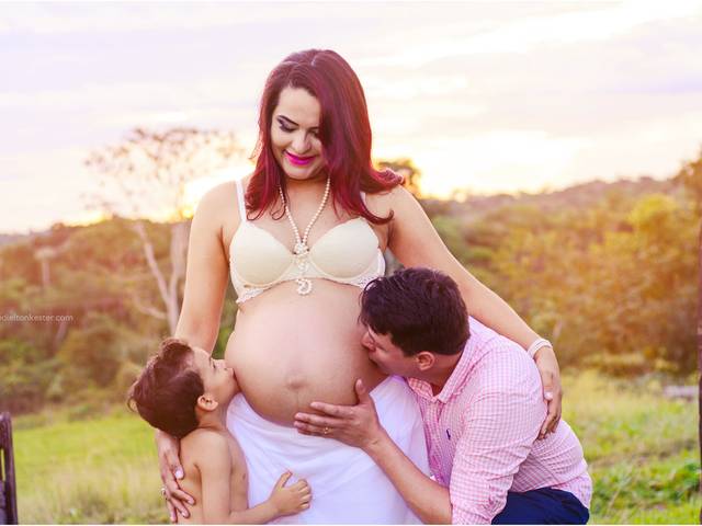 Gestantes de Jaque e família, a espera do Miguel