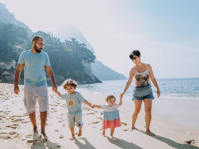 Famílias, Bebês e crianças de Thiago, Flávia, Rafa e Gabi . Ensaio de Família no Rio de Janeiro (RJ) . Praia Vermelha