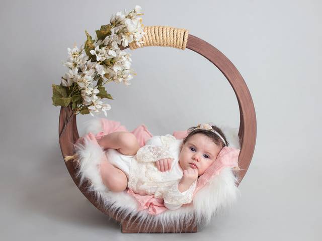 Fotografia de bebê de Melissa 2 meses