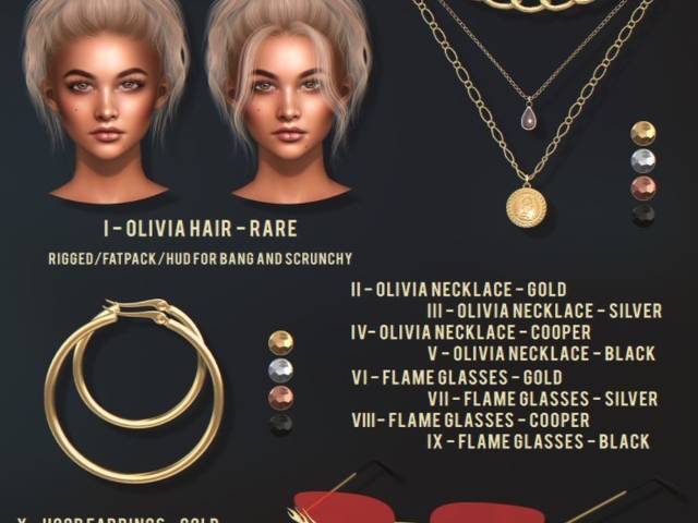 Acessórios de #10 CHAIN - Hoop Earrings - Gold