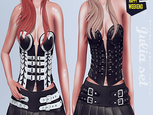 Outfit de *CK* Julia top and skirt black