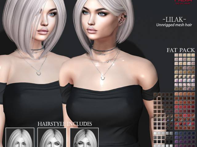 Cabelos de -FABIA- Mesh Hair  Gift < Lilak>