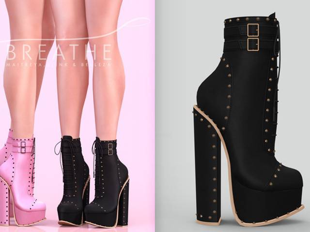Sapatos de [BREATHE]-Taniko Heels-Black
