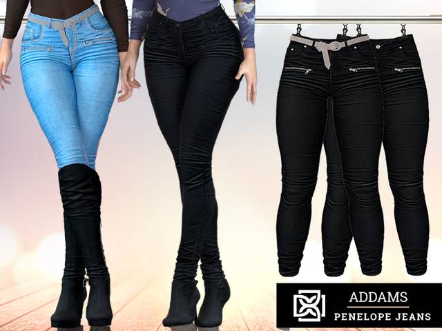 Outfit de Addams // Penelope Jeans with Diamond Belt // N*30