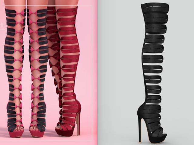 Sapatos de [BREATHE]-Nikki Heels-Black