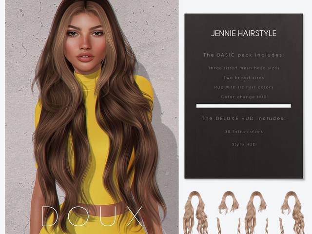 Cabelos de DOUX - Jennie hairstyle [DELUXE PACK]