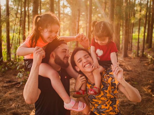 Família de Amanda, Matheus, Lua e Lis - Ensaio de Família | Santa Bárbara do Sul