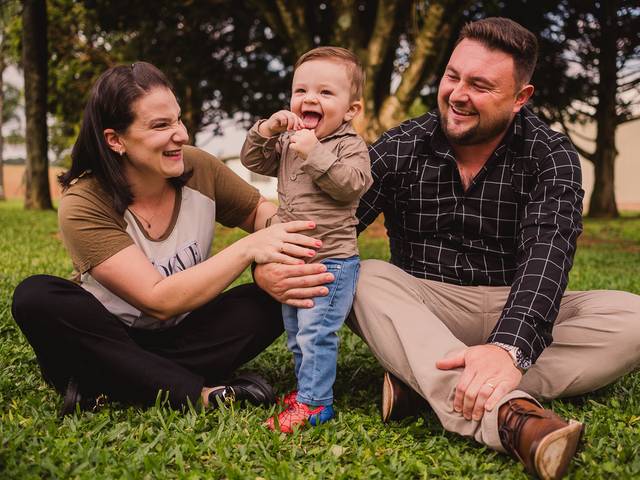 Família de Ensaio de Família - Kelvin, Taila e Heitor | Santa Bárbara do Sul