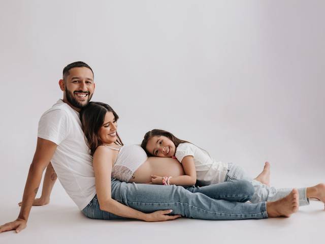 Gestante de À espera de Pedro Matheus – um ensaio cheio de amor e conexão