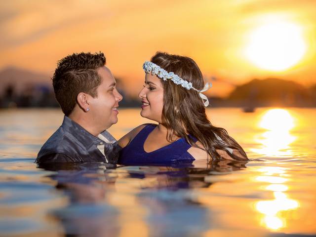 Ensaio de casamento de Thais  e Gabriel -Trash the dress