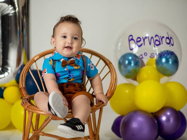 Infantil de Smash The Cake - Bernardo 1 Ano