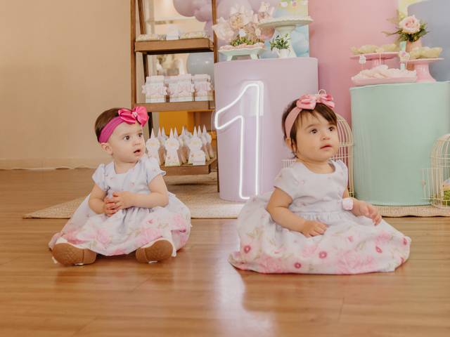 Aniversário de Aniversário Alice e Helena