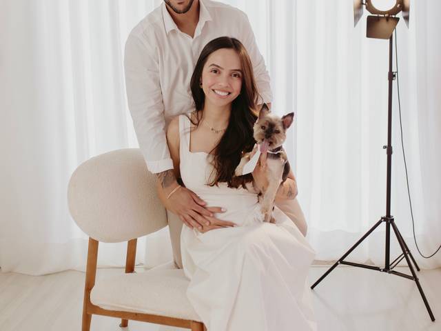 Ensaio de Gestante de Ensaio de Anunciação Gabriella