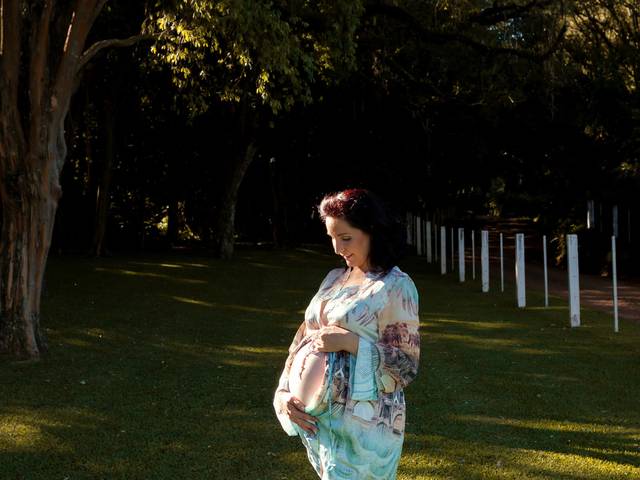 Gestante de Ensaio de Gestante Cristina Schneider