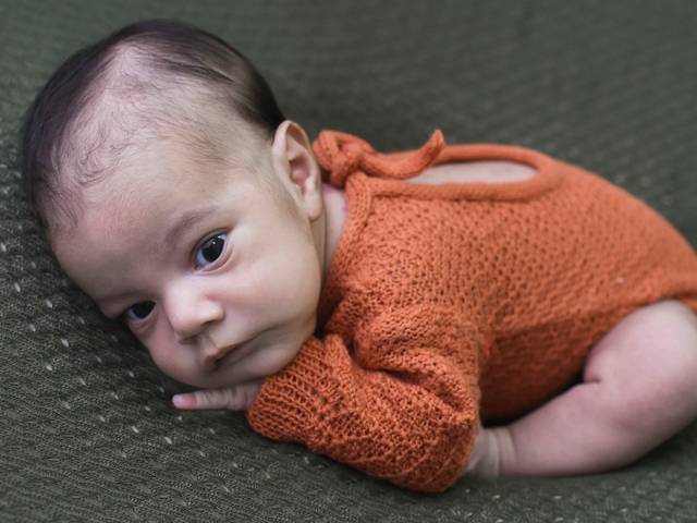 Ensaio de 1 mês de Davi Luis 1 mês