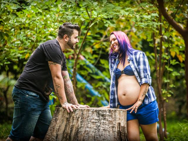 Ensaios de Ensaio Gestante Daiane, Rodrigo &  Theo