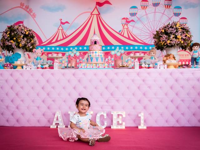 Aniversário Infantil de 1 Ano Alice