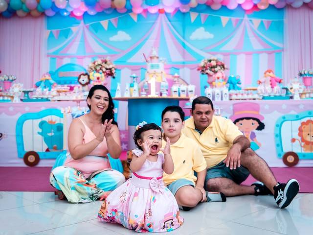 Aniversário Infantil de 1 Ano Ana Clara