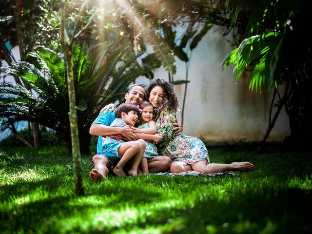 Ensaio Família de Pedro, Ruth, Benjamin & Alice