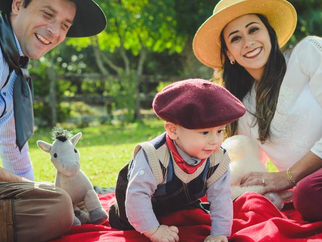 Família de Fernanda, Tiago e Pedro